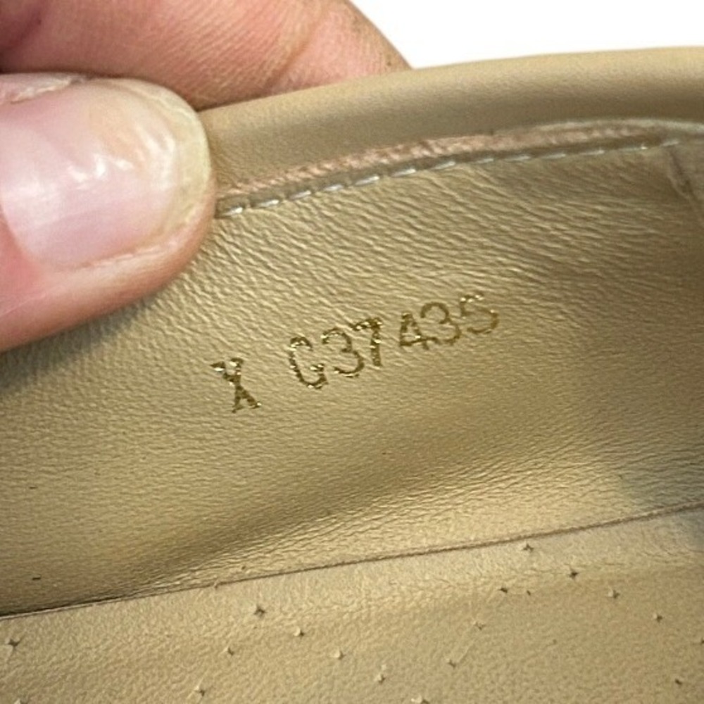 Chanel Beige Tan Lambskin Leather CC Logo Penny Loafers G37435 Size 40C - Picture 16 of 16